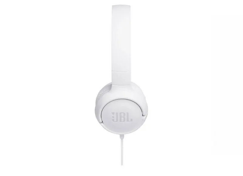 JBL TUNE 500 (ON-EAR) HEADPHONES & MIC (UNIVERSAL) - 3.5mm JACK (WHITE)