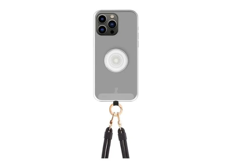 JUST ELEGANCE POPGRIP 3IN1 CASE FOR IPHONE 15 PRO (CLEAR)