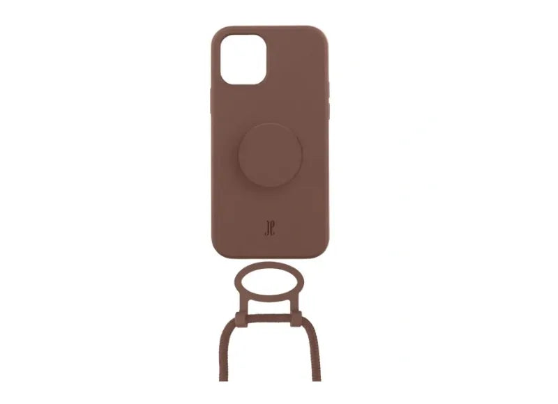JUST ELEGANCE POPGRIP CASE FOR IPHONE 13 / IPHONE 14 (BROWN SUGAR)