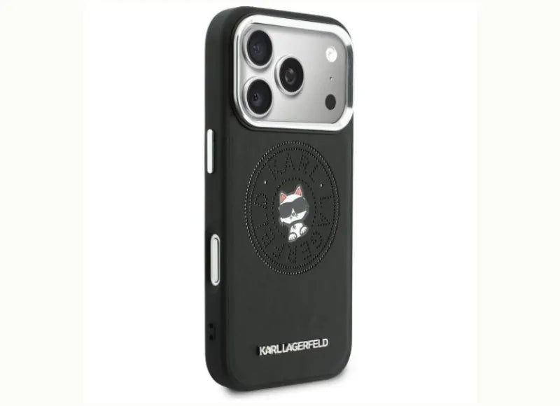 KARL LAGERFELD CHOUPETTE METAL LOGO BIG STRAP MAGSAFE ΘΗΚΗ ΚΙΝΗΤΟΥ ΓΙΑ IPHONE 17 PRO MAX (ΜΑΥΡΟ)