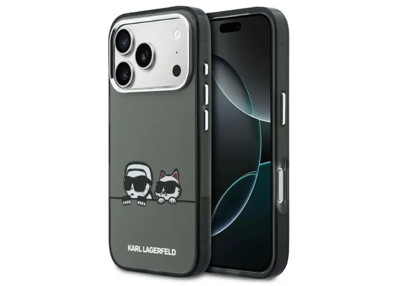 KARL LAGERFELD IML KARL & CHOUPETTE PEEKABOO LOGO MAGSAFE ΘΗΚΗ ΓΙΑ IPHONE 17 PRO MAX ΜΑΥΡΗ