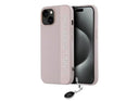 Karl Lagerfeld Θήκη Saffiano Rhinestones για iPhone 15/14/13 Ροζ