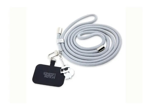 Karl Lagerfeld Θήκη Universal Choupette Crossbody Cord Strap Γκρι