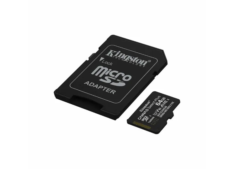Kingston Κάρτα Μνήμης Canvas Select Plus GEN3 microSDXC 64GB UHS-I με SD Adapter