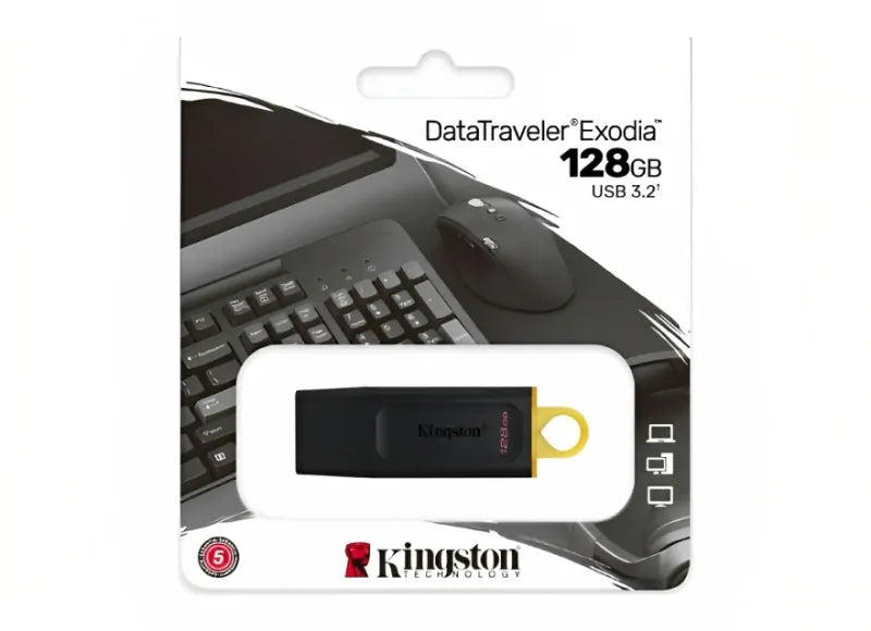 KINGSTON DATATRAVELER EXODIA - USB FLASH DRIVE - 128 GB
