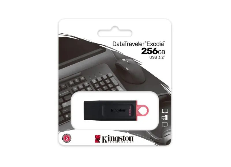 KINGSTON DATATRAVELER EXODIA - USB FLASH DRIVE - 256 GB