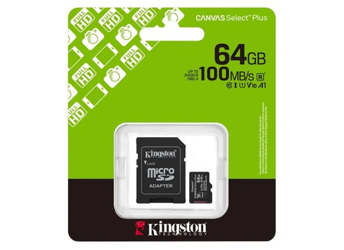 Kingston Κάρτα Μνήμης Micro SD Canvas Select Plus SDCS3/ 64GB