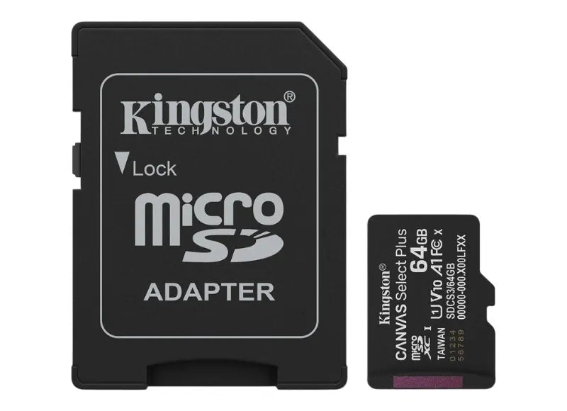 ΚΑΡΤΑ ΜΝΗΜΗΣ KINGSTON MICRO SD CANVAS SELECT PLUS SDCS3/ 64GB