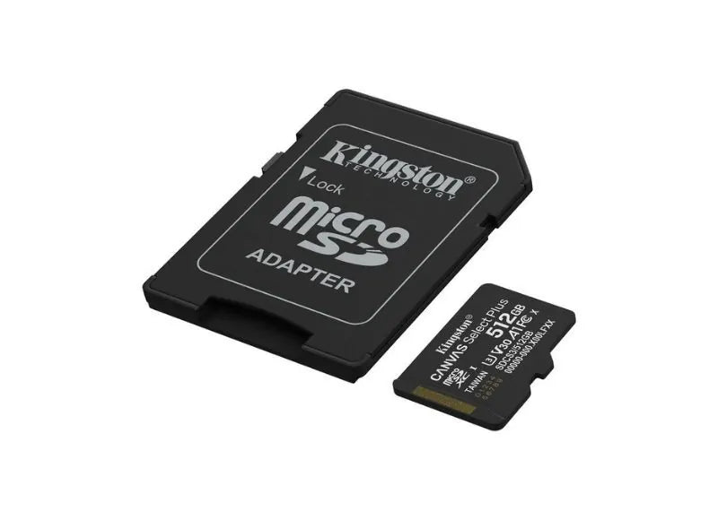 KINGSTON MICROSD 512GB CANVAS SELECT PLUS G3 150MB/S ΜΕ ADAPTER