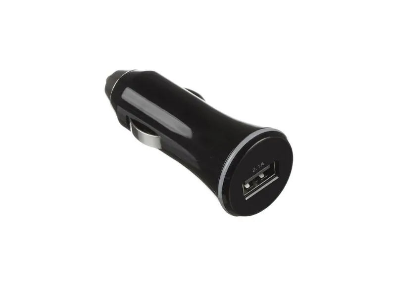 KIT CAR CHARGER (2.1A) WITH LIGHTNING CABLE 1M - 1xUSB (BLACK)