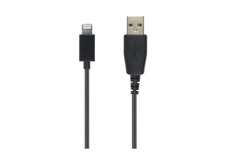 KIT CAR CHARGER (2.1A) WITH LIGHTNING CABLE 1M - 1xUSB (BLACK)
