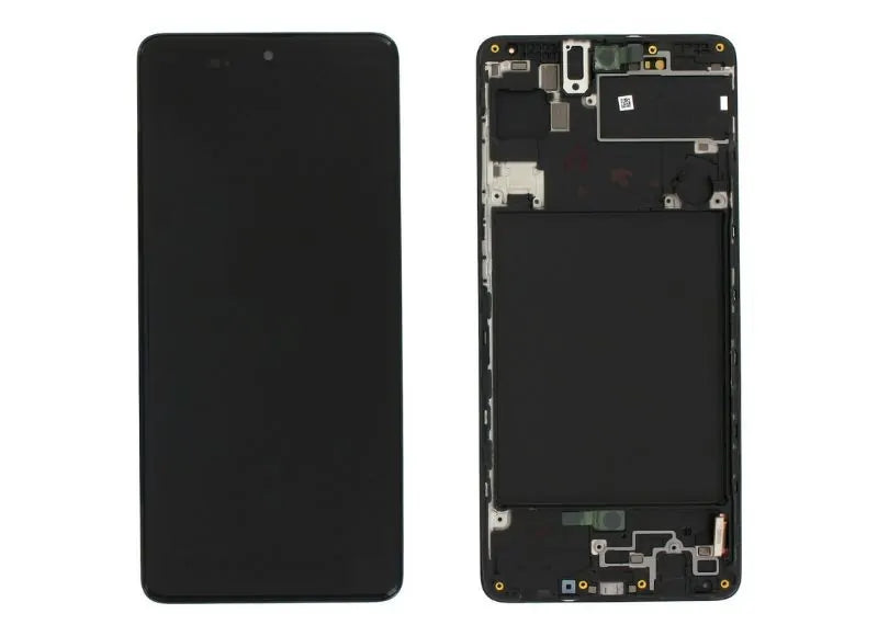 Αυθεντική Οθόνη Samsung A71 A715 Black (Samsung Service Pack GH82-22152A)