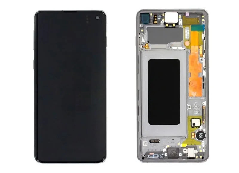 Αυθεντική Οθόνη Samsung S10 G973 Prism Black (Samsung Service Pack GH82-18850A)