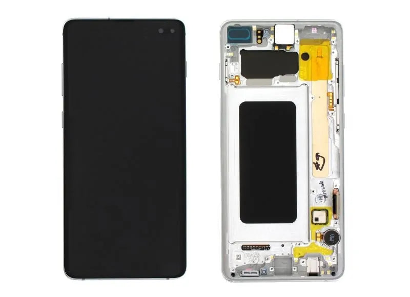 Αυθεντική Οθόνη Samsung S10 Plus G975 Prism White (Samsung Service Pack GH82-18849B)