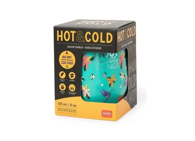 LEGAMI HOT&COLD VACUUM TUMBLER - HUMMINGBIRD