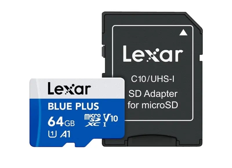 LEXAR MICROSDXC BLUE PLUS 100R WITH ADAPTER 64GB ΚΑΡΤΑ ΜΝΗΜΗΣ