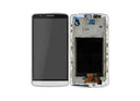 Screen with Touch Digitizer and Midframe LG G3 D855 LCD / Digitizer / Frame White (OEM)