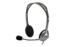 Logitech Ενσύρματα Ακουστικά Κεφαλής H111 Stereo Headset Γκρι