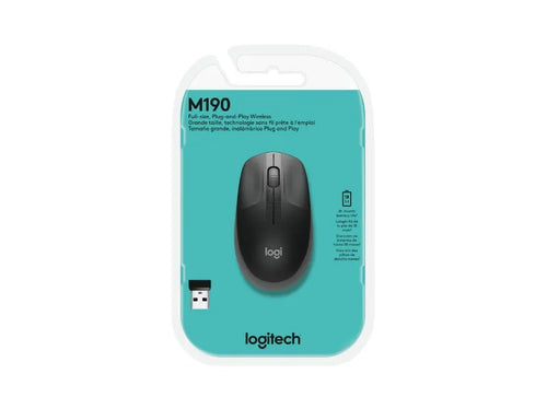 Logitech Ασύρματο Ποντίκι M190 Full-Size Mid Γκρι