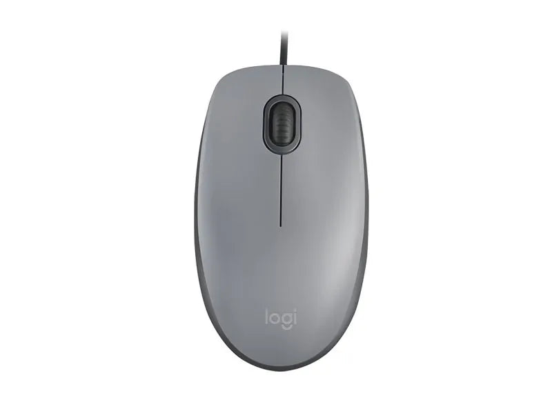 LOGITECH M110 SILENT WIRED MOUSE (GREY)