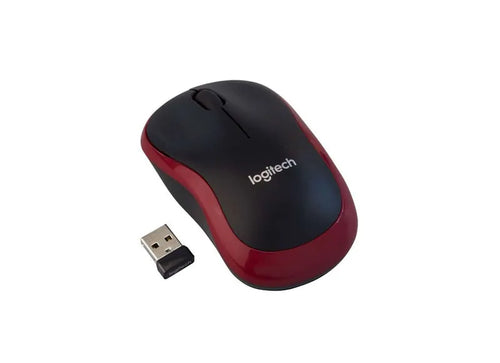 LOGITECH M185 WIRELESS MOUSE (RED)