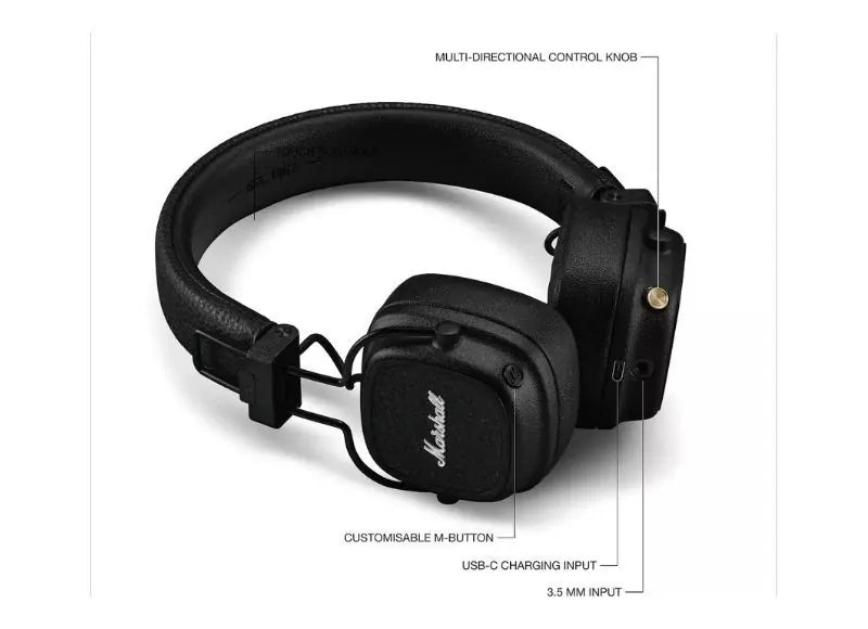 MARSHALL Major V Bluetooth (BLACK)