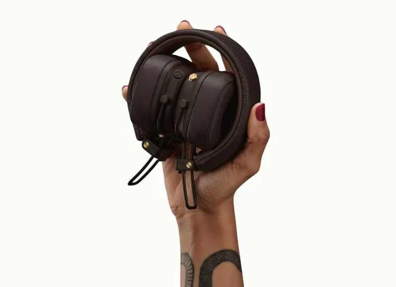 MARSHALL MAJOR V BLUETOOTH WIRELESS HEADPHONES (BROWN)