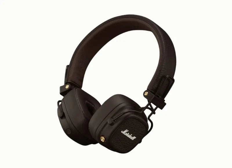 MARSHALL MAJOR V BLUETOOTH WIRELESS HEADPHONES (BROWN)