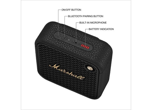Marshall Φορητό Ηχείο Willen II Black & Brass