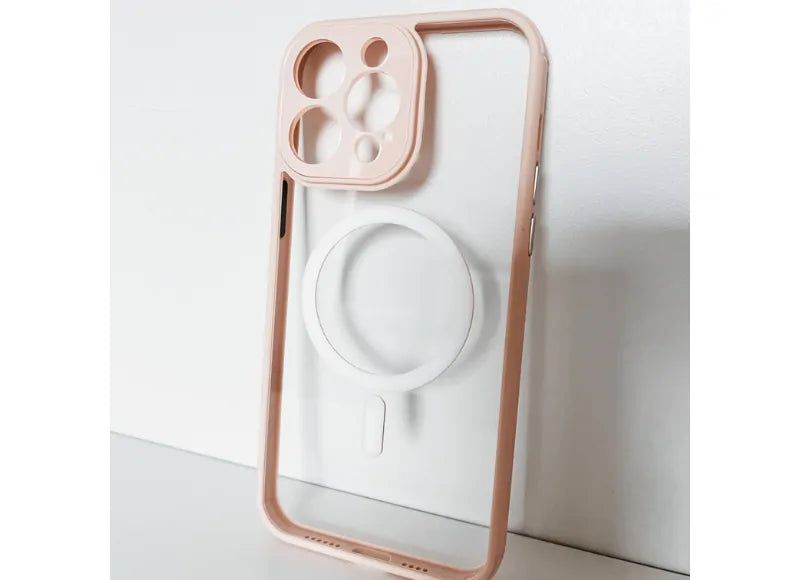 MDA Θήκη Hybrid MagSafe για iPhone 13 Pro Διάφανο Χρυσό