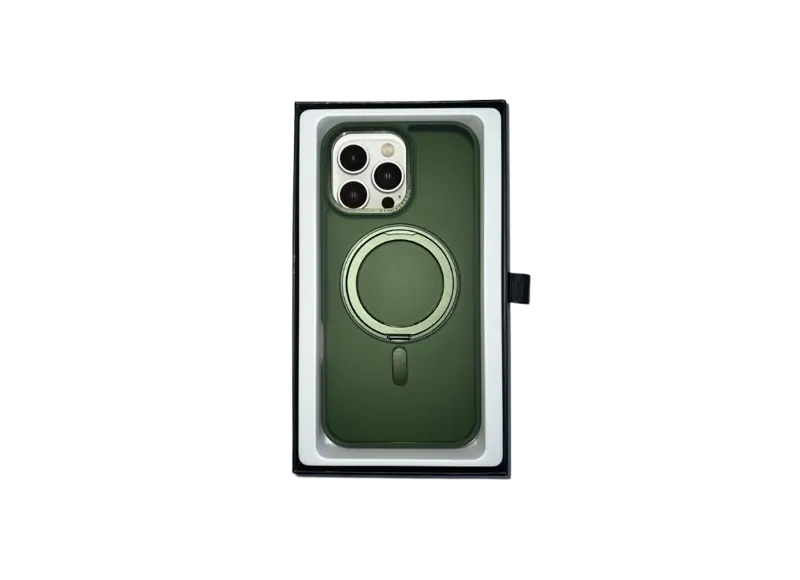 MDA Case Shield C MagSafe Rotatable Stand Matte Green for iPhone 16 Pro Max