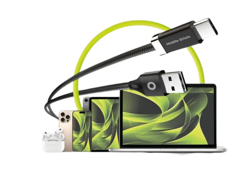 Mobile Origin Καλώδιο 27W Magnetic Staycable USB-C σε USB-A 1.5m