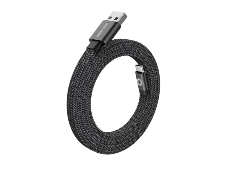 MOBILE ORIGIN MAGNETIC FLAT PATENTED CABLE A TO C 1M CHARGING CABLE (BLACK)