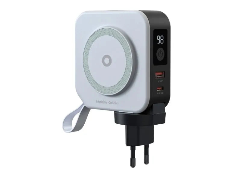 MOBILE ORIGIN POWERBANK 10000MAH & TRAVEL CHARGER ΦΟΡΗΤΟΣ ΦΟΡΤΙΣΤΗΣ (WHITE)