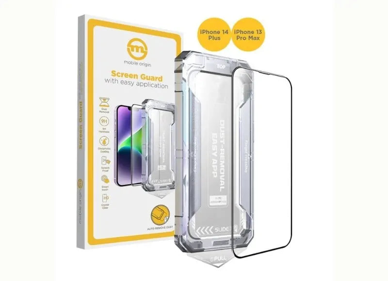MOBILE ORIGIN SCREEN GUARD ΜΕ EASY APPLICATOR ΓΙΑ APPLE IPHONE 14 PLUS / 13 PRO MAX