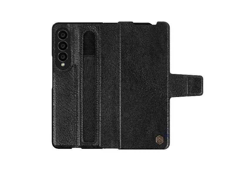 NILLKIN AOGE LEATHER CASE SAMSUNG Z FOLD 4 - BLACK