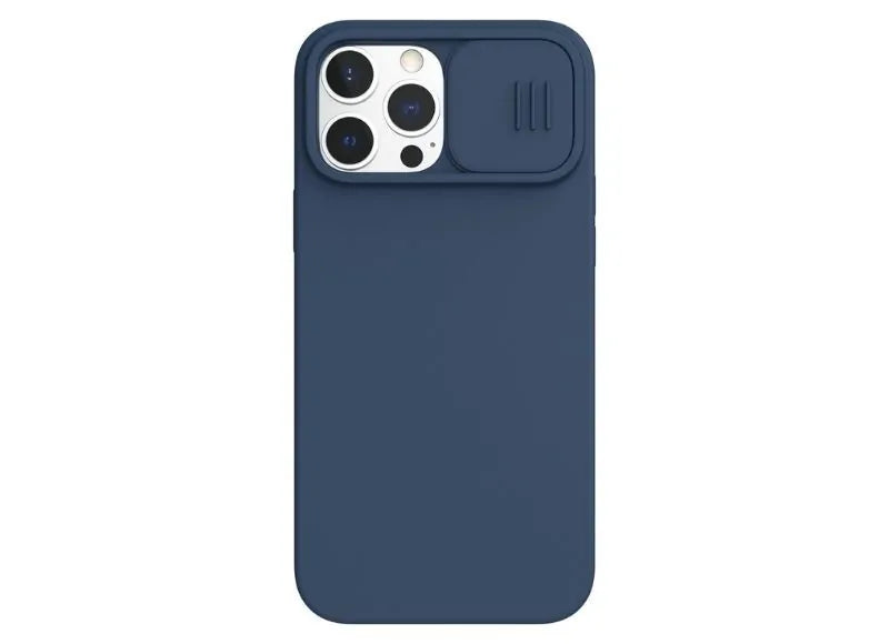 NILLKIN CAMSHIELD SILKY SILICONE CASE IPHONE 13 PRO - BLUE