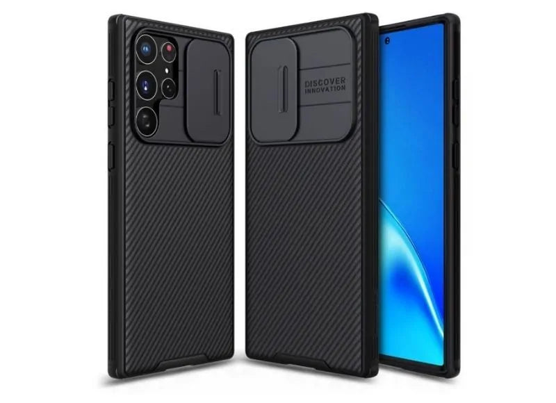 NILLKIN CAMSHIELD SILKY SILICONE CASE SAMSUNG S22 ULTRA - BLACK