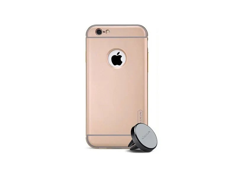 NILLKIN CASE (GOLD) & CAR HOLDER - IPHONE 6 / 6S
