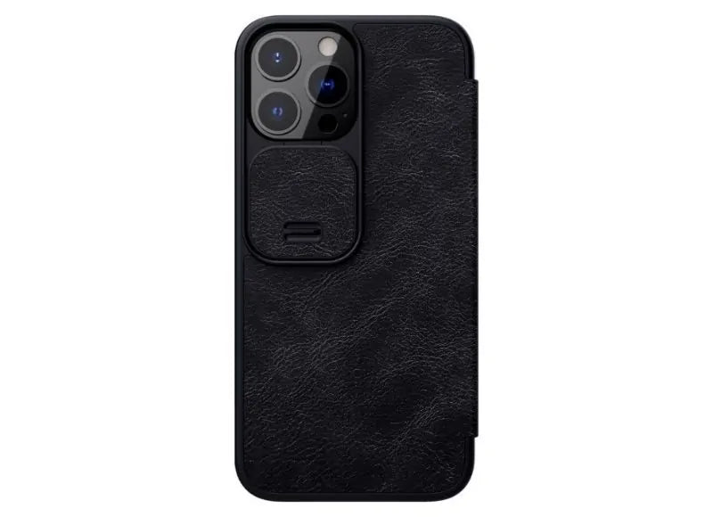 NILLKIN QIN PRO LEATHER CASE IPHONE 13 PRO - BLACK