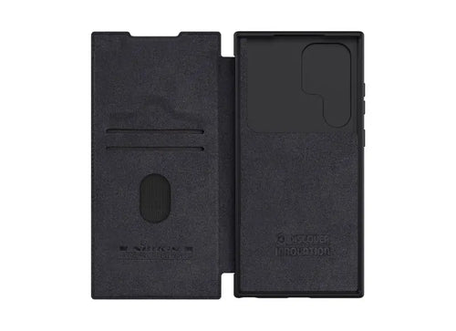 Nillkin Θήκη Qin Pro Leather για Samsung Galaxy S23 Ultra Μαύρο