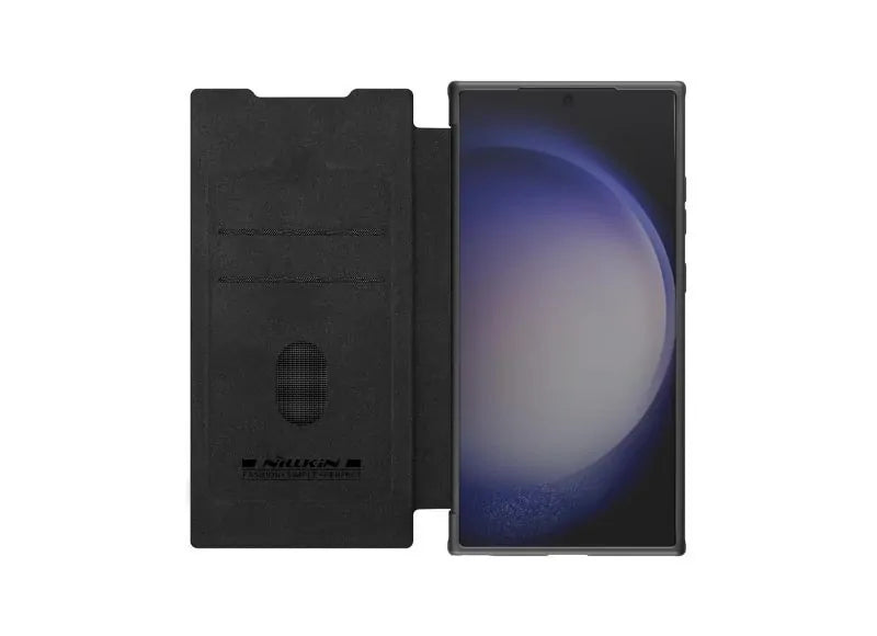 NILLKIN QIN PRO LEATHER CASE SAMSUNG GALAXY S24 ULTRA (BLACK)