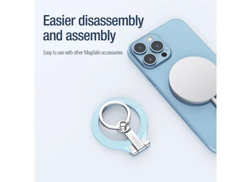 NILLKIN SNAPGRIP MAGNETIC RING HOLDER (DARK NIGHT BLACK)