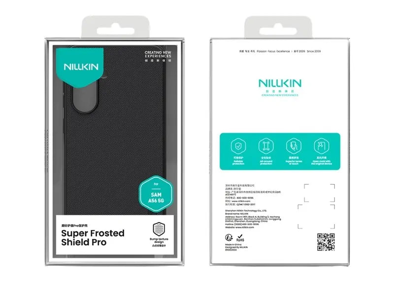NILLKIN SUPER FROSTED SHIELD PRO FOR SAMSUNG A56 5G PHONE CASE (BLACK)