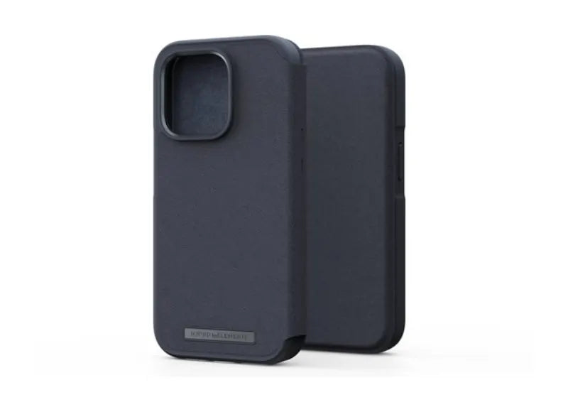 NJORD GENUINE LEATHER MAGSAFE WALLET CASE IPHONE 13/14 PRO (BLACK)