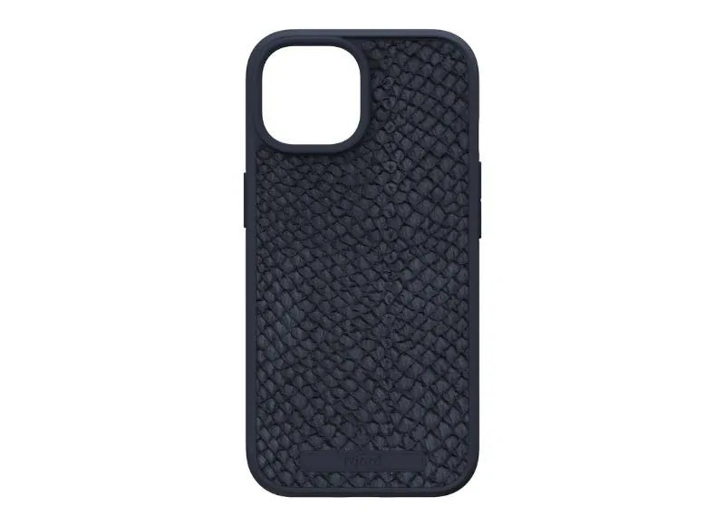 NJORD IPHONE 15 PRO CASE SALMON LEATHER MAGSAFE (BLACK)