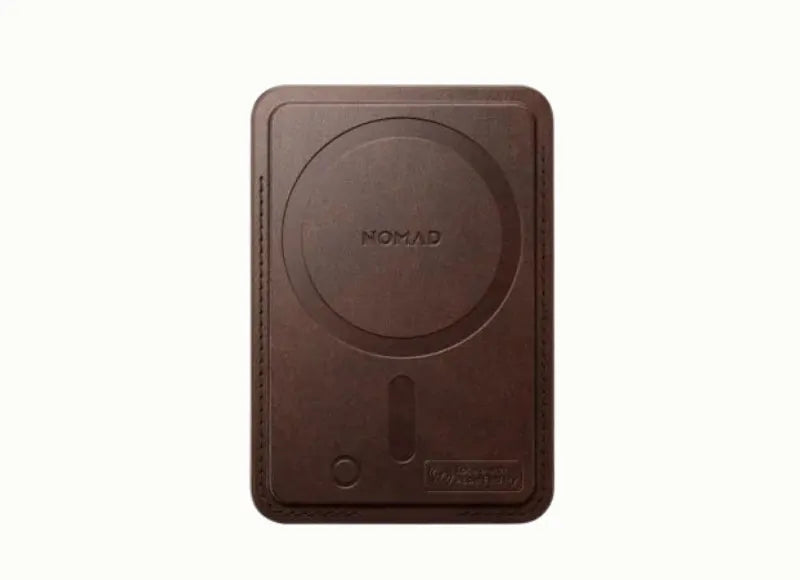 NOMAD LEATHER MAG WALLET WITH FIND MY BROWN