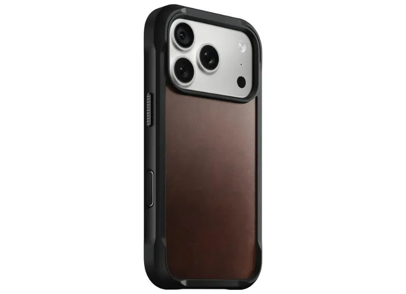 NOMAD RUGGED LEATHER CASE IPHONE 18 PRO MAX PHONE CASE RUSTIC BROWN