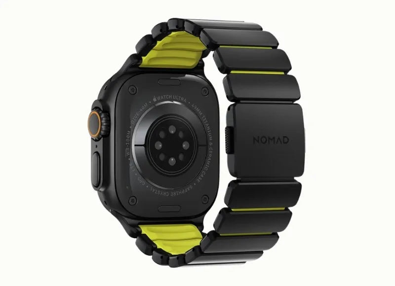 NOMAD STRATOS BAND BLACK TITANIUM / VOLT FKM FOR APPLE WATCH 45/46/49MM