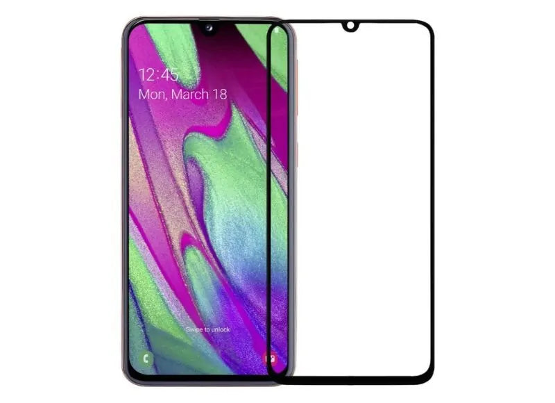 NUGLAS 3D TEMPERED GLASS SAMSUNG A40 - BLACK (OEM)